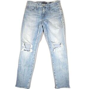 Lucky Brand AVA Mid Rise Skinny Ankle Jeans Womens Size 8/29 New Distressed NWT